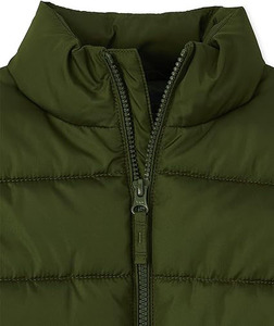 Blousons d'hiver pour hommes à col montant, coupe décontractée, poids lourd, design matelassé, coupe-vent, blouson matelassé pour hommes - Product Image 2