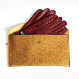 Gants de conduite unisexes en cuir d'agneau véritable rouge classique de dernière génération, doux, respirants et confortables, de haute qualité - Product Image 5