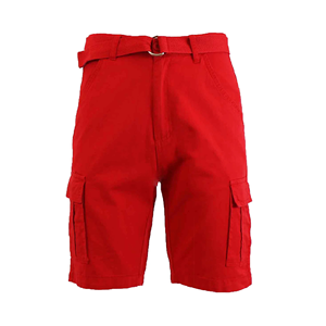 Shorts cargo décontractés pour hommes, coupe ajustée, grande taille, couleur unie, design personnalisé, shorts élégants à multiples poches pour hommes - Product Image 5