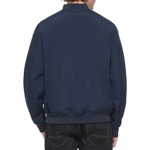 Bombardero de manga de cuero de béisbol Jaket Varsity College Flight Jacket para hombres - Product Image 2