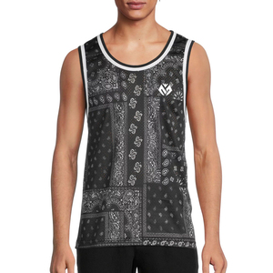Printed Design breathable Tank <b>Top</b> <b>Mesh</b> Quick Dry Men's Workout Fitness Gym Tank <b>Top</b> - Product Image 1