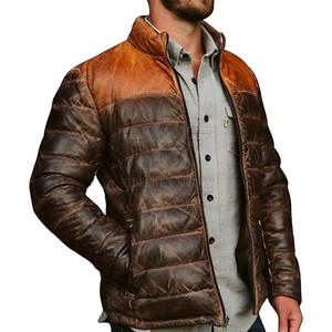 Chaqueta Acolchada de Piel de Vaca con Textura Suave y Sensación Cálida, Diseñada para Uso Casual en Invierno, Resistente al Viento y Transpirable, Ecológica - Product Image 3