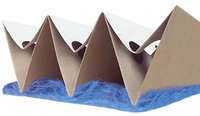 Filtre en carton Andreae-Filter HH à haute capacité, plissé en labyrinthe, séparateur de brume de peinture en polaire, filtre pour cabine de peinture (8x1m)