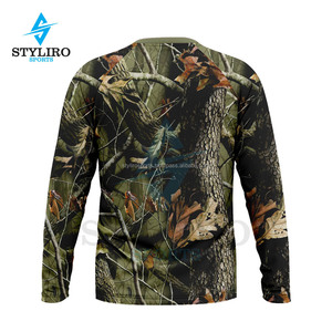 Personnalisez votre design, impression par sublimation, maillot de chasse, écologique, séchage rapide, protection UV, chemise à manches longues pour hommes, pour les tournois - Product Image 6