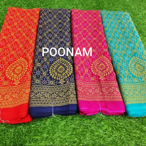 Saree en soie meilleure qualité tissu doux Style moderne imprimé Saree avec chemisier fête de mariage en apesanteur - Product Image 2