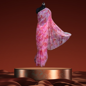 Ropa elegante de Sari de seda indio tradicional intrincado bordado con diseños intrincados - Product Image 5