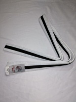 Ceinture de BJJ 100% coton, 300 cm de long, rayures noires, marque EVI, unisexe, personnalisable, équipement OEM, karaté, arts martiaux, entraînement, adulte