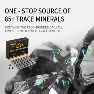OEM Pure Himalayan Shilajit Dry Drops 30 comprimés 200mg chacun | Pure Shilajit Comprimés pour hommes et femmes pour l'énergie et le soutien immunitaire - Product Image 2