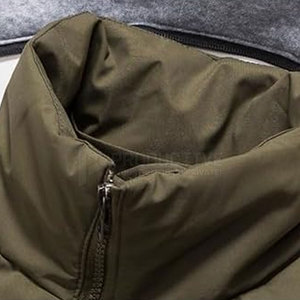 Recién llegado, chaleco acolchado informal para hombre, ropa exterior transpirable de Color personalizado para invierno con cuello mandarín, venta en línea - Product Image 2