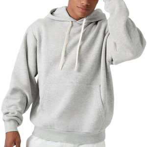 Sudaderas con Capucha Gruesas, Lisas, Extra Grandes, con Cordón, de Algodón y Poliéster, con Estampado Puff, en Venta - Product Image 3