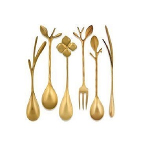 Juego de Cubiertos de acero inoxidable con asas de aluminio Juego de cubiertos de utensilios de cocina de forma y tamaño personalizados de Home Arts - Product Image 4