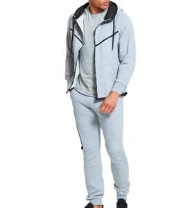 Último personalizado hombres elegante Panel Zip through polar chándal al por mayor de lujo impreso ropa deportiva de invierno - Product Image 6