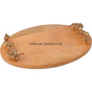 Utensilios de Mesa de la mejor calidad, accesorios de cocina, Bandejas para servir alimentos, Juego de 3 tamaños diferentes, bandejas de comida de madera con forma personalizada - Product Image 2