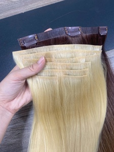 Extensiones de Cabello Remy Vietnamita Zenohair con Clip, PU, 100g, Muy Suaves, Puntas Completas, Decoloradas y Listas para Permanente, Aptas para Todos los Colores - Product Image 6