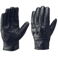 Guantes de cuero para carreras de motos, guantes cortos para montar en moto para hombre, guantes de mano para Motocross Cross Country con pantalla táctil para hombre