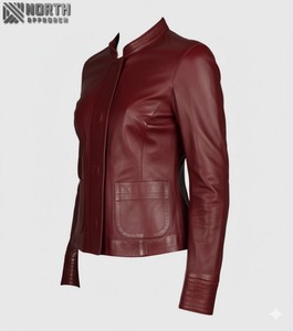 Veste en cuir d'agneau véritable 100% personnalisée pour femmes, hiver 2025, tricotée, toile respirante, vêtements décontractés - Product Image 1