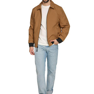 Veste bomber en cuir décontractée pour homme avec logo personnalisé, style formel avec fermeture éclair pour le printemps, le baseball, les sports et les motos - Product Image 6