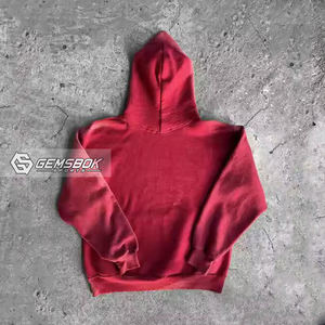 เสื้อฮู้ดซักลายสำหรับทุกเพศเสื้อผ้าแนวสตรีท3D วินเทจสำหรับฤดูหนาวผ้าเฟรนช์เทอร์รี่ซักได้ตามต้องการขนาด100% - Product Image 2