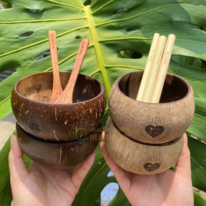 Les tasses en coquille de noix de coco en gros acceptent le logo personnalisé par le logo laser gravé avec des prix bon marché d'Eco2go Vietnam - Product Image 3