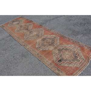 พรมตุรกีสำหรับ11.1ft สีส้มน้ำตาล3.3ชิ้นแบบคลาสสิกงานเย็บปะทรงสี่เหลี่ยมผ้าวิสคอสสำหรับวัยรุ่นห้องนั่งเล่นห้องนอนทำจากน้ำยาง - Product Image 3