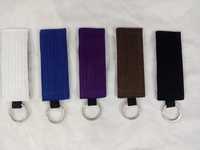Porte-clés ceinture de Jiu Jitsu personnalisé 100% coton de haute qualité entièrement personnalisé porte-clés vente entière 2023