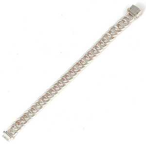 Bracelet gourmet en argent sterling 925 avec fermoir pour occasions spéciales - Product Image 2