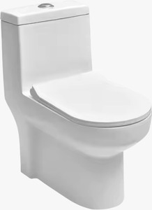 Nuevo diseño Watermark CE sin montura Washdown Water Closet P-trap Commode Australian Standard Ceramic Asiento de inodoro de una pieza - Product Image 6
