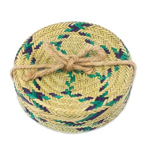 Ensemble de 6 sous-verres naturels bleus et verts Produits écologiques Made in Vietnam Décoration de table Vente en gros - Product Image 3