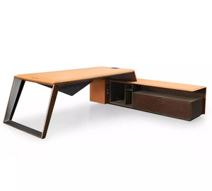 Luxury <b>Wood</b> <b>Desk</b> <b>with</b> Fingerprint Lock <b>Drawers</b> - Product Image 3