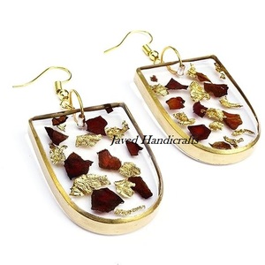 ต่างหูเรซินย้อนยุคพร้อมอุปกรณ์ปาร์ตี้งานทำมือไข่มุกสำหรับงานแต่งงานและของขวัญ - Product Image 3