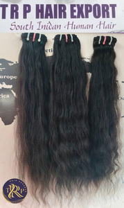 Extensions de cheveux humains indiens 100% naturels, ondulés, vierges, noirs naturels, doux et sans nœuds, pour la vente en gros et l'exportation - Product Image 4