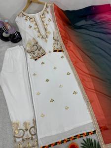 Latest Designer Heavy Faux Georgette Sequence Work <b>Kurti</b> Set by FabZone - Product Image 4