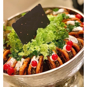 Eco-Friendly Premium Gold Metal Round Chocolate Bowl Desserts Display Weddings Table Top Serving Chocolate Candy & Other <b>Sweets</b> - Product Image 4