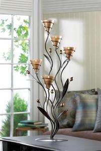 Bougie en métal au design haut de gamme la plus populaire avec poudre noire cuite bougeoir suspendu fini au meilleur prix - Product Image 4