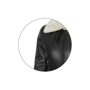 Chaqueta de Invierno para Hombre 2024, Modelo Mono Riders, de Alta Calidad, Cuero Genuino de Piel de Oveja, Impermeable, Transpirable y Resistente al Viento - Product Image 4