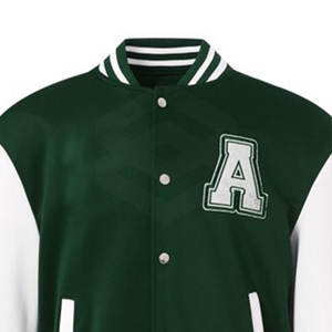Venta al por mayor personalizados últimos diseños de invierno de cuello alto de manga larga Letterman chaqueta de los hombres 2025 personalizable - Product Image 5