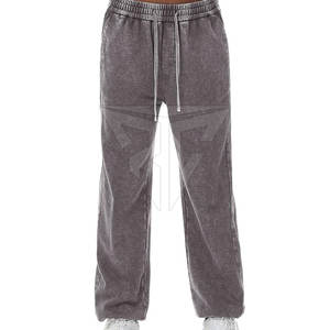Reasonable Price Create Your Own Acid Wash <b>Trouser</b> Streetwear Casual Men Oversize Customized <b>Trousers</b> - Product Image 2