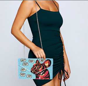 Bulldog francés con cuentas bandolera cadena embrague lujo Boho bolso de noche con diamantes de imitación y cristal para amantes de los perros - Product Image 4