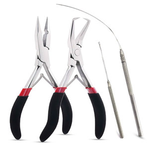 Kit de pinces professionnelles pour extensions de cheveux pour extensions de cheveux à micro-anneaux, nano-anneaux et ruban adhésif, kit de pinces pour extensions de cheveux OEM ODM - Product Image 1