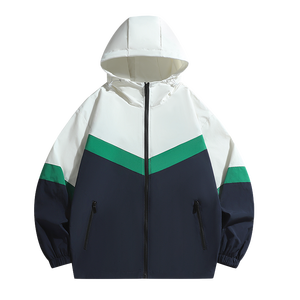 Cortavientos impermeable de nailon con capucha, chaquetas de impresión por sublimación, tipo de cierre de cremallera, personalizable - Product Image 4