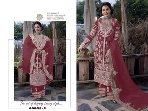 Traje Salwar de Tela Georgette Pesada con Bordado de Lentejuelas, Ropa Pakistaní para Ocasiones Especiales, de la India - Product Image 5