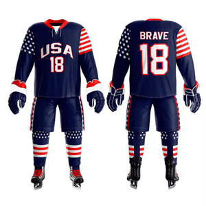 Nouvel uniforme de hockey sur glace personnalisé fourni directement par l'usine Meilleur prix uniforme de hockey sur glace d'équipe pour adultes - Product Image 4