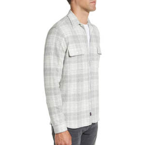 Camisa de Franela para Hombre Estilo Vintage, Otoño, Ecológica, Diseño a Cuadros, Manga Larga, Cierre de Botones, Personalizable, Cómoda, Informal para el Trabajo - Product Image 3