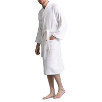 Peignoir unisexe de luxe en tissu éponge 100 % coton biologique, collection 2025, avec capuche, grande taille, respirant, thermique, logo personnalisé, ceinture