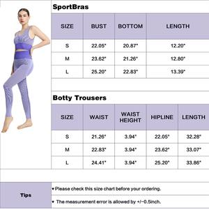 Vente à chaud Ensemble de yoga de haute qualité pour femmes Nouveauté Écologique Sans Couture Spandex Polyester Solide Motif En Gros High-Tech - Product Image 5