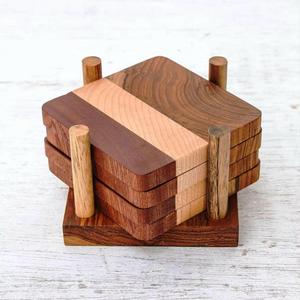 Modern Style <b>Resin</b> & <b>Wood</b> Coasters Mat Pads New Design <b>Table</b> Decoration <b>for</b> Wedding Parties & Events Dinnerware Tableware - Product Image 5