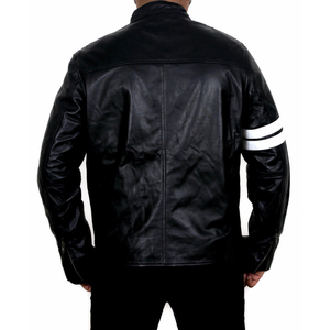 Leather <b>Jacket</b> for <b>Men</b> Customized / Sheep Leather <b>Jacket</b> for <b>Men</b> / Quilted Leather <b>Jacket</b> - Product Image 2