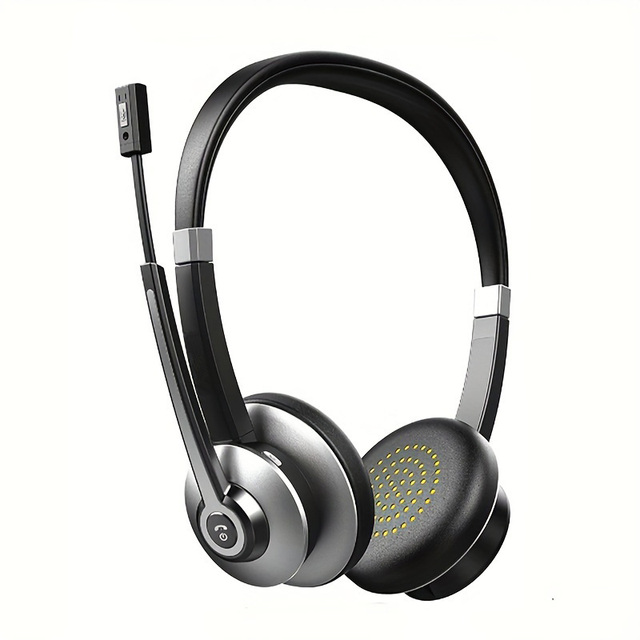 Noise Canceling Wireless Headset With Mic Stereo PC Headphones With Mute & 26H Talk for Office Computer Smartphone Zoom Meetings