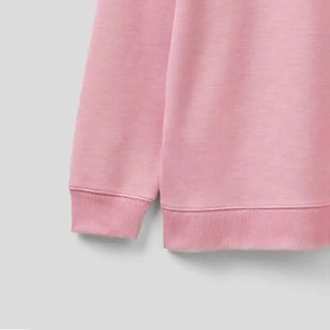 Sweat-shirts en molleton de coton rose à capuche avec cordon de serrage pour femmes, personnalisés avec logo imprimé ou brodé, fabrication OEM, vêtements décontractés - Product Image 5