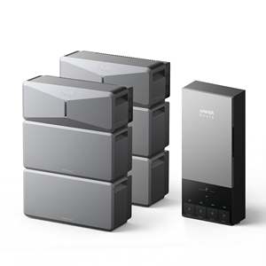 ส่วนลดโรงงานสุดพิเศษ SOLIX B17E114D ชุดอุปกรณ์สำรองไฟอัตโนมัติ E10 จำนวน 2 ชุด แบตเตอรี่ LiFePO4 24kWh กำลังไฟเทอร์โบ 10-30kW ระบบสมาร์ทกริด - Product Image 1